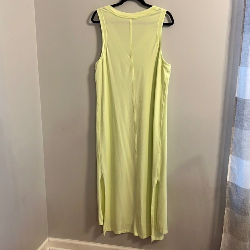 Lululemon All Yours Tank Maxi Dress CPNG Crispin Neon Green size 14 - Picture 7 of 10